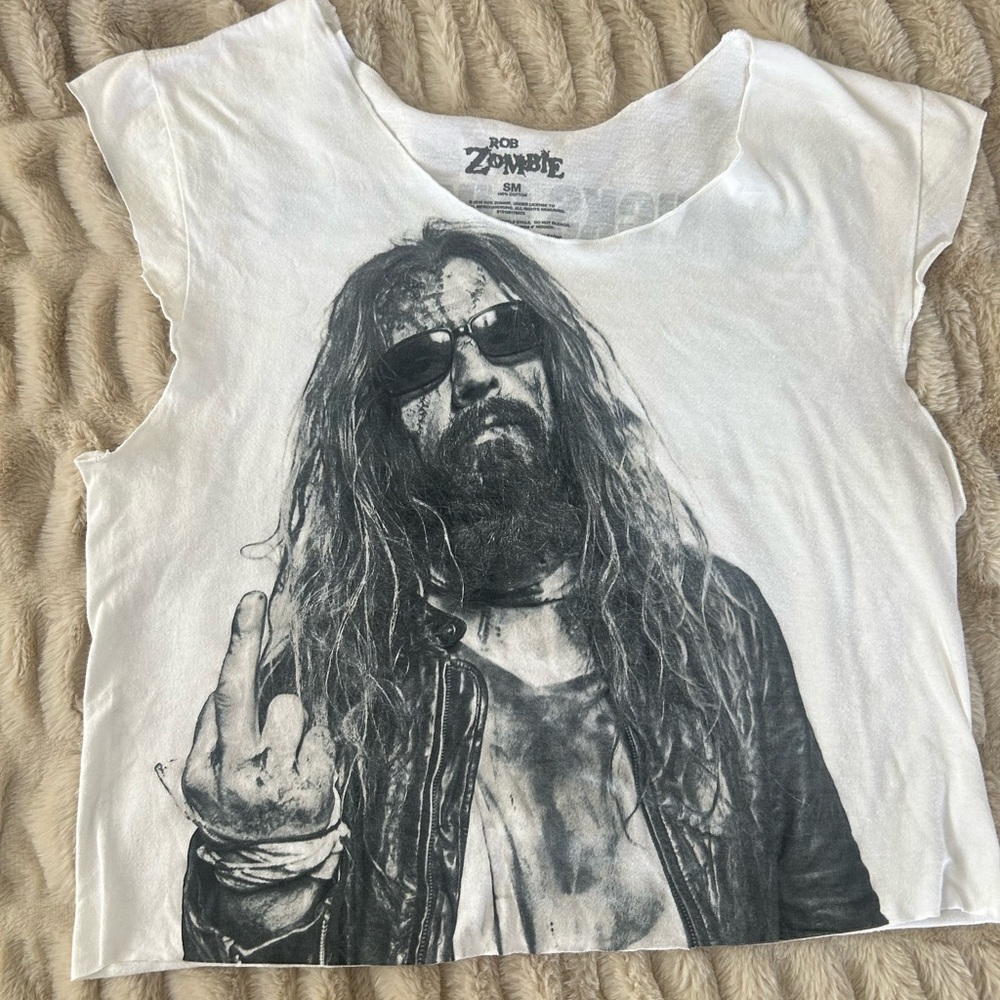 White Rob Zombie Graphic Tee